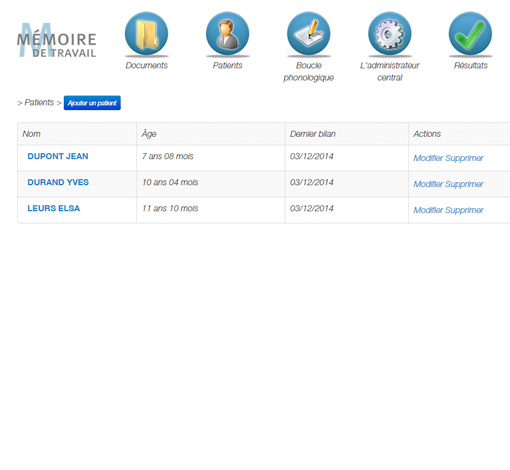 Image sur le produit Mémoire de Travail