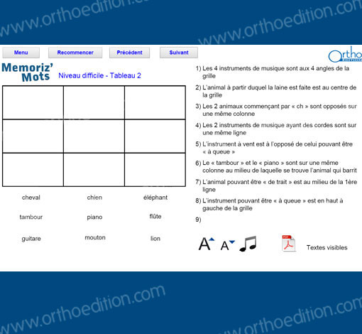 Image sur le produit Mémoriz'mots