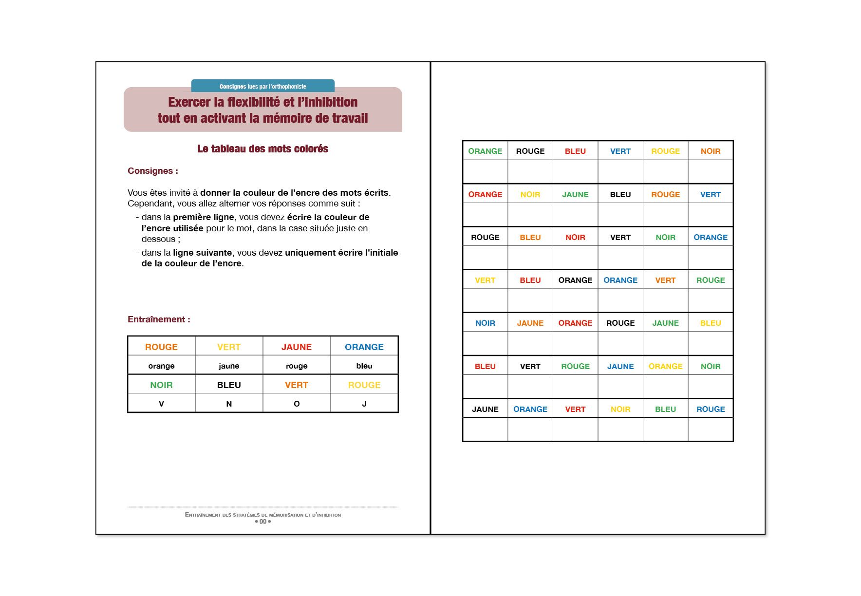Image sur le produit Entraînement des stratégies de mémorisation et d'inhibition