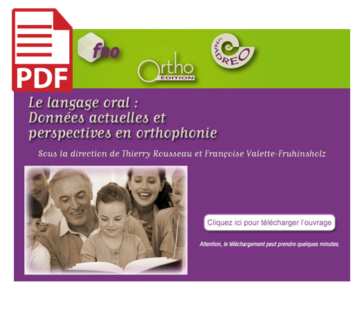 Image principale de Langage oral - Données actuelles : Actes 2010 (pdf)