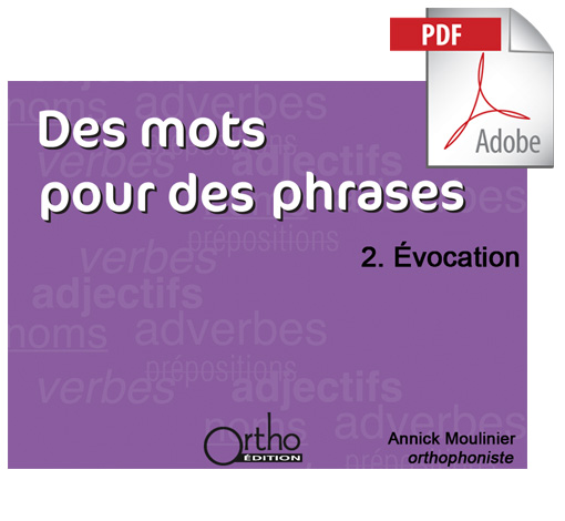 Image principale de Évocation : Des mots pour des phrases (pdf)