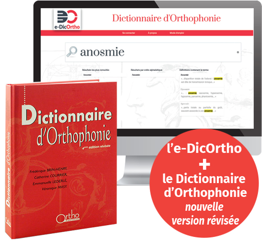 Image du produit Dictionnaire d'Orthophonie