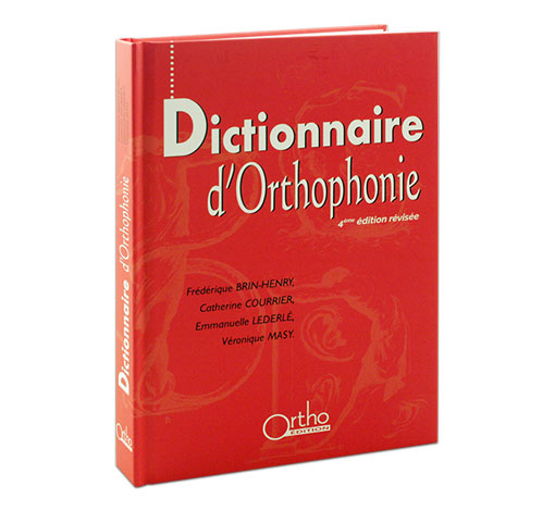Image de Dictionnaire d'Orthophonie, produit d'Ortho Édition