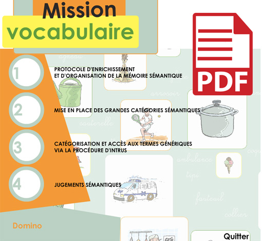 Image principale de Mission Vocabulaire (pdf)