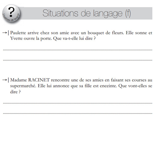 Situations De Langage